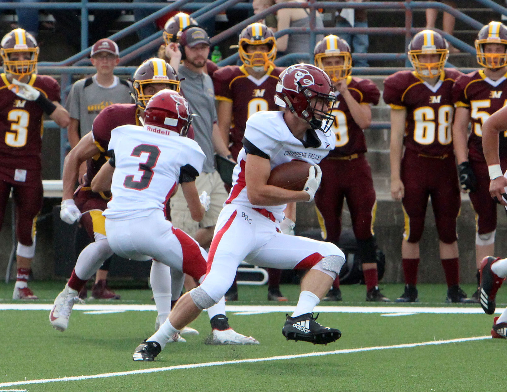 Chi-Hi football at Menomonie 8-31-18